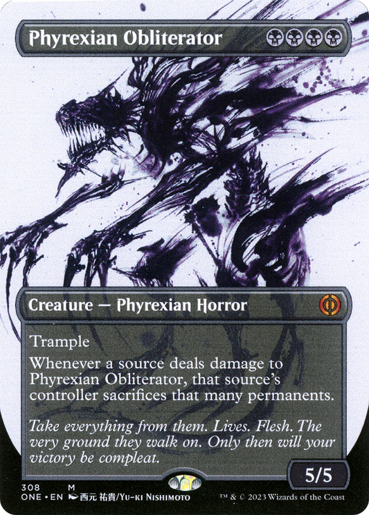 Phyrexian Obliterator (Borderless Ichor) [Phyrexia: All Will Be One] [Foil]
