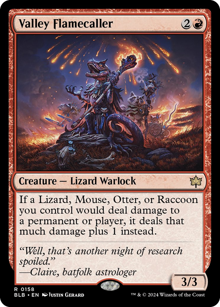 Valley Flamecaller [Bloomburrow] [Foil]