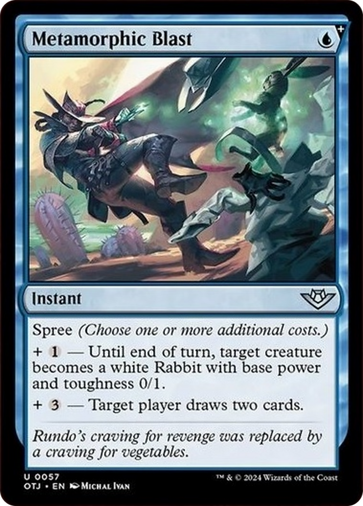 Metamorphic Blast [Outlaws of Thunder Junction] [Foil]