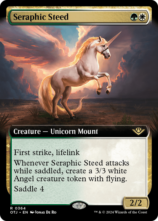 Seraphic Steed (Extended Art) [Outlaws of Thunder Junction] [Foil]