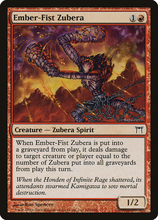 Ember-Fist Zubera [Champions of Kamigawa] [Foil]