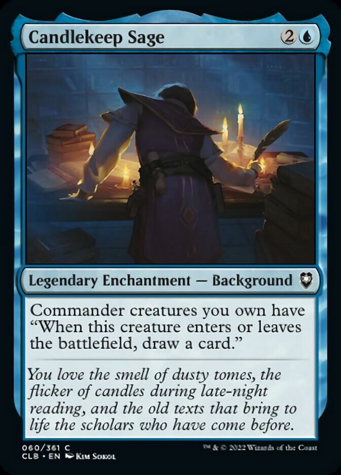 Candlekeep Sage [Commander Legends: Battle for Baldur's Gate] [Foil]