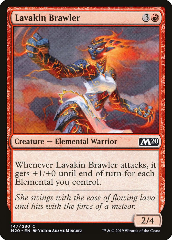 Lavakin Brawler [Core Set 2020] [Foil]