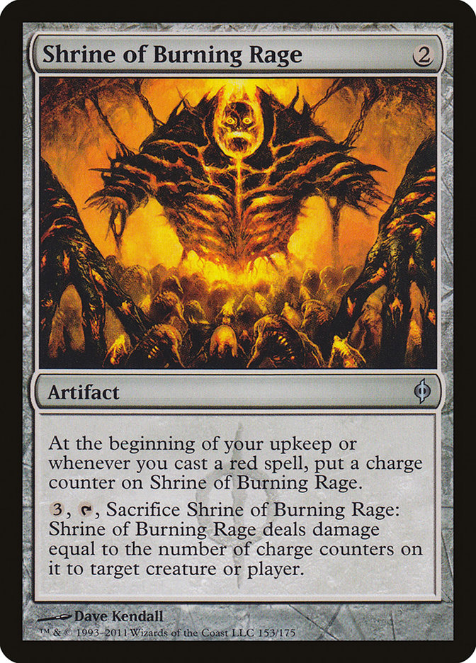 Shrine of Burning Rage [New Phyrexia] [Foil]
