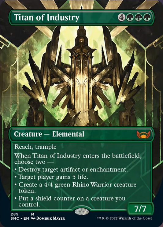 Titan of Industry (Borderless Alternate Art) [Streets of New Capenna] [Foil]