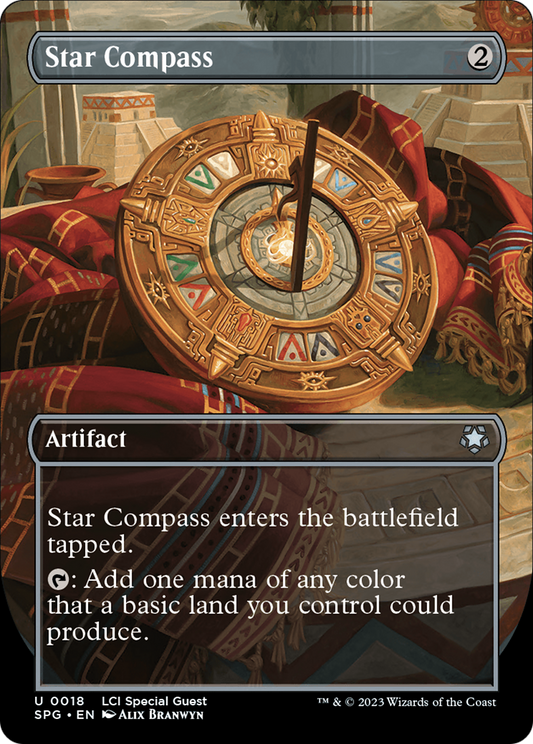 Star Compass (Borderless) [The Lost Caverns of Ixalan Special Guests] [Foil]