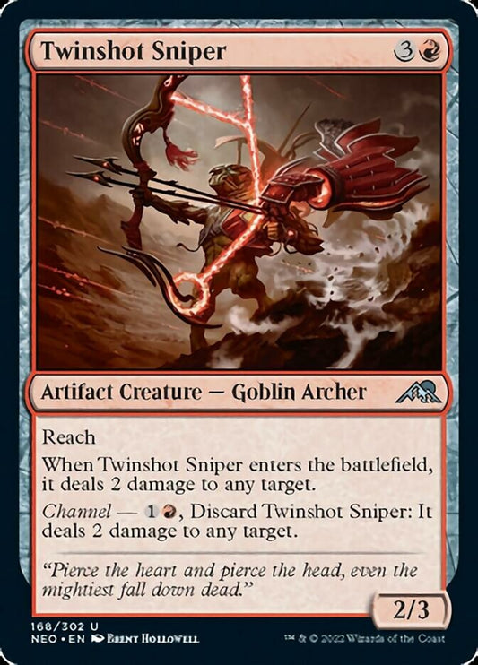 Twinshot Sniper [Kamigawa: Neon Dynasty] [Foil]