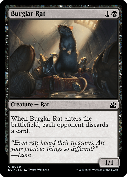 Burglar Rat [Ravnica Remastered] [Foil]