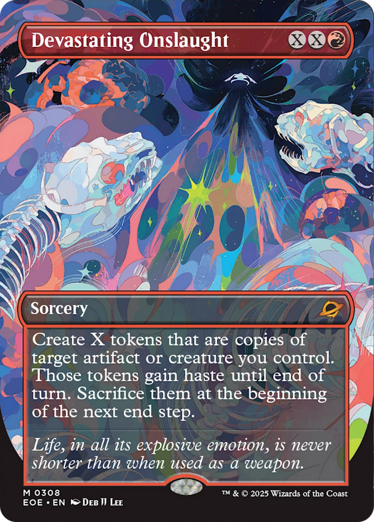 Devastating Onslaught (Borderless) [Edge of Eternities] [Foil]