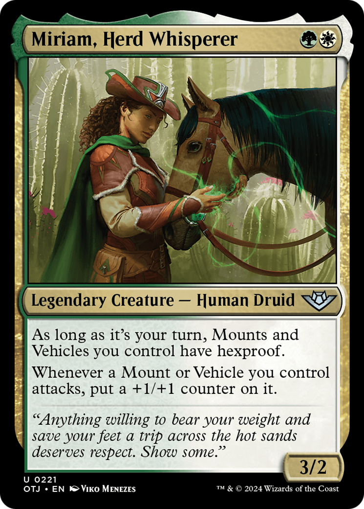 Miriam, Herd Whisperer [Outlaws of Thunder Junction] [Foil]