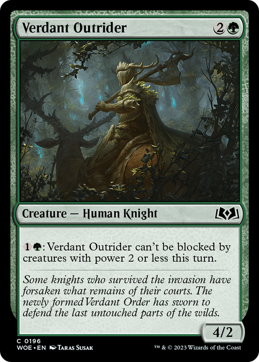 Verdant Outrider [Wilds of Eldraine] [Foil]