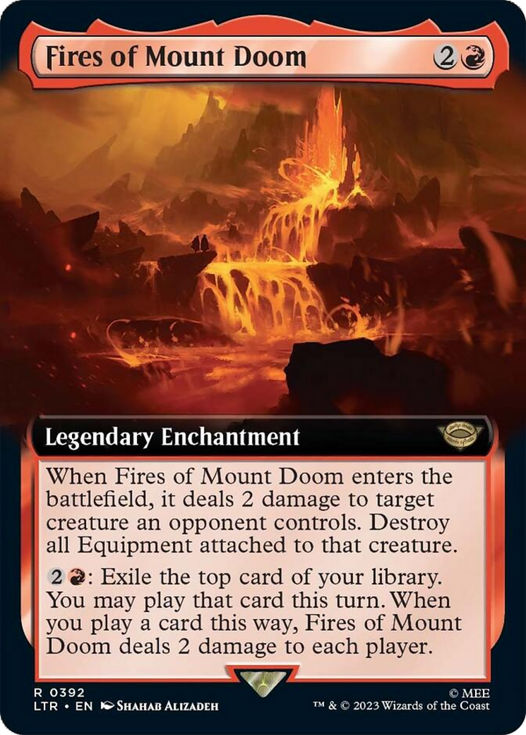 Fires of Mount Doom (Extended Art) [The Lord of the Rings: Tales of Middle-Earth] [Foil]
