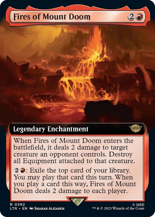 Fires of Mount Doom (Extended Art) [The Lord of the Rings: Tales of Middle-Earth] [Foil]