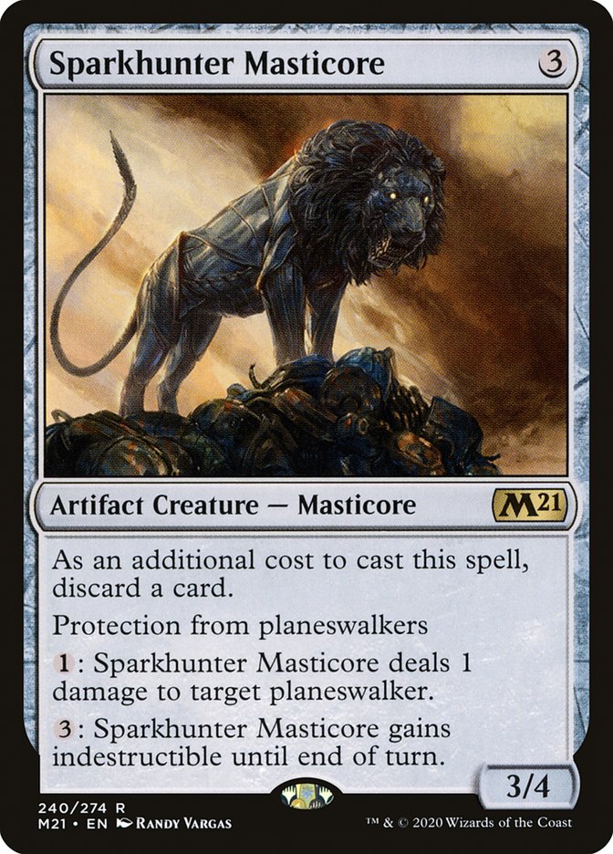 Sparkhunter Masticore [Core Set 2021] [Foil]