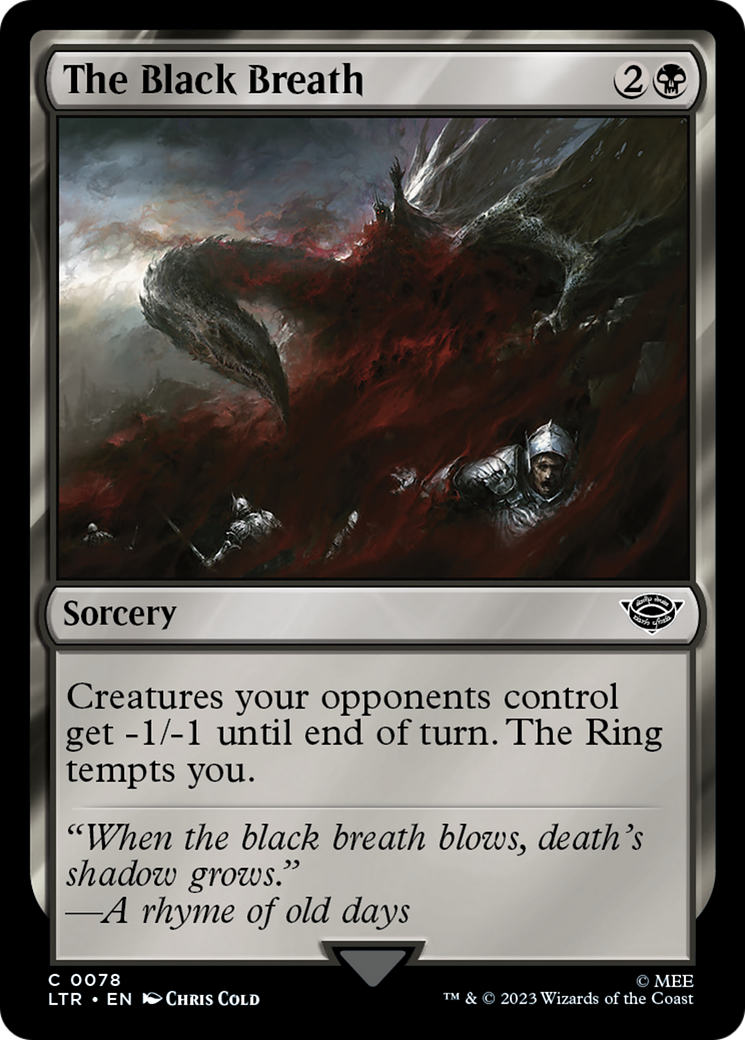 The Black Breath [The Lord of the Rings: Tales of Middle-Earth] [Foil]
