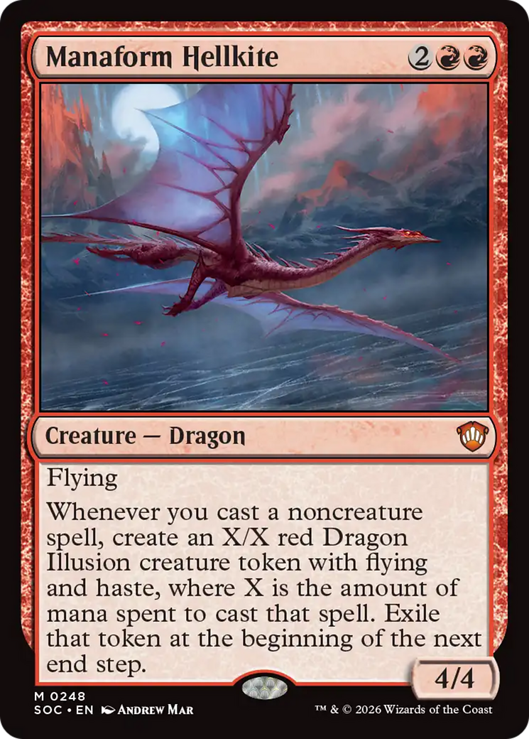 Manaform Hellkite [Secrets of Strixhaven Commander] [Foil]