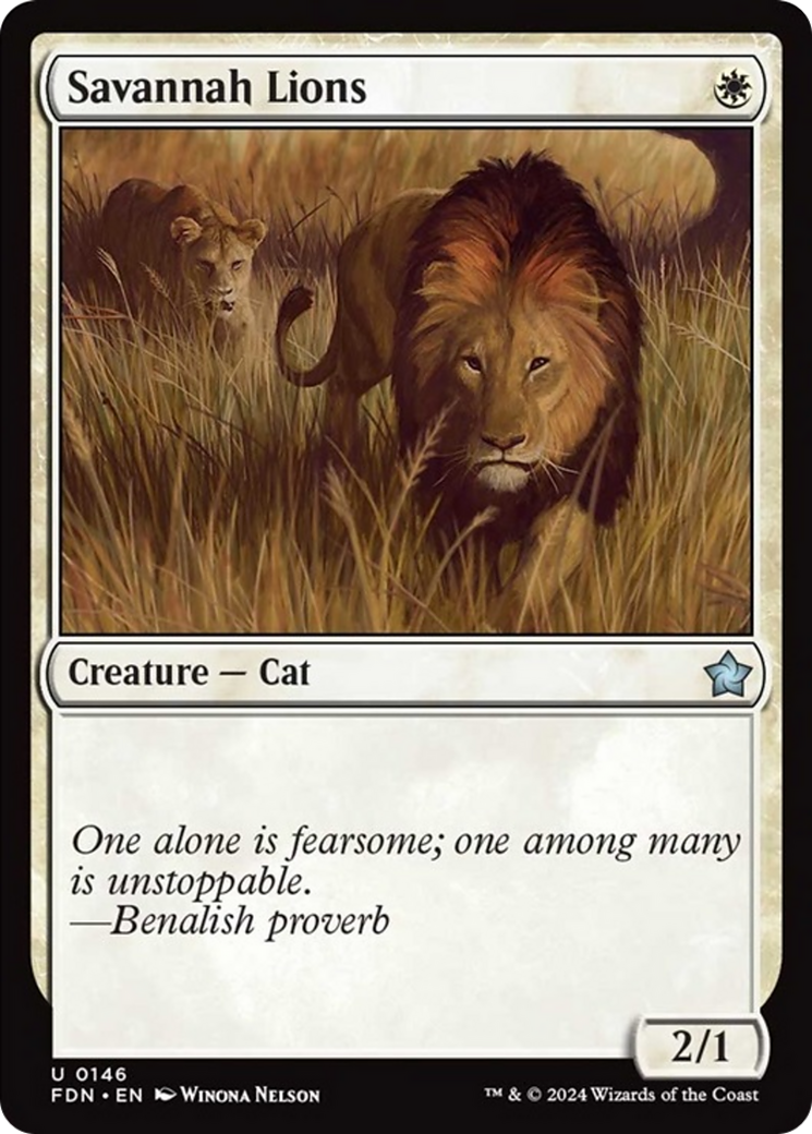 Savannah Lions [Foundations] [Foil]