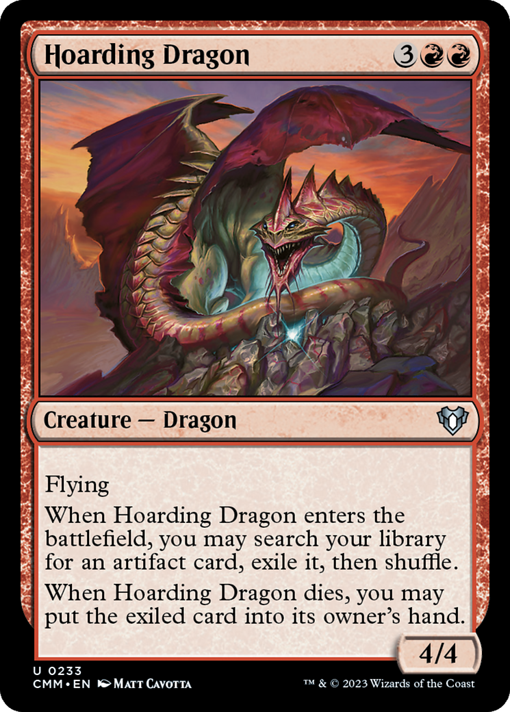 Hoarding Dragon [Commander Masters] [Foil]