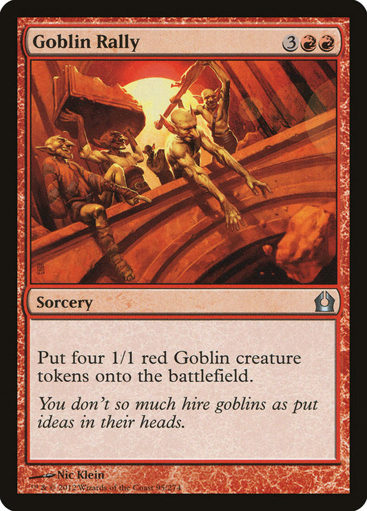 Goblin Rally [Return to Ravnica] [Foil]