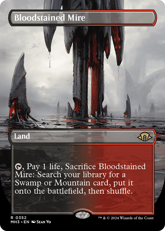 Bloodstained Mire (Borderless) [Modern Horizons 3] [Foil]