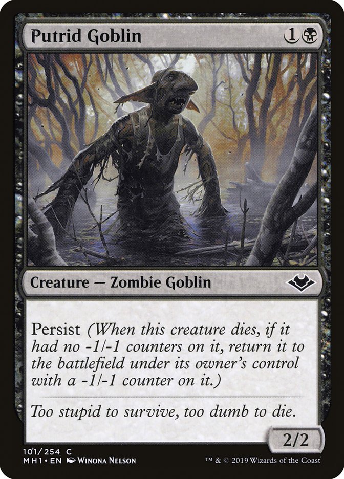 Putrid Goblin [Modern Horizons] [Foil]