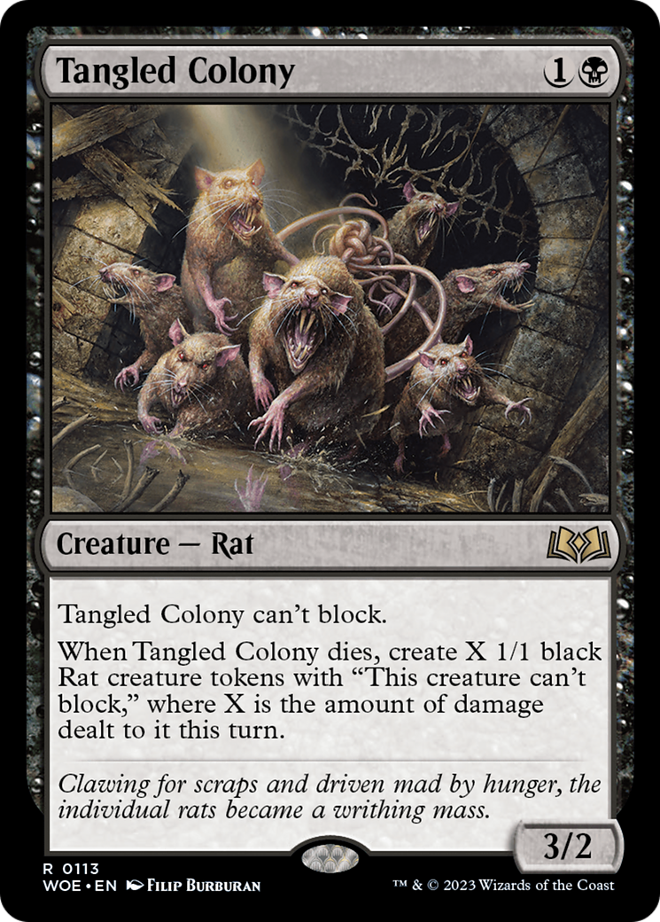 Tangled Colony [Wilds of Eldraine] [Foil]