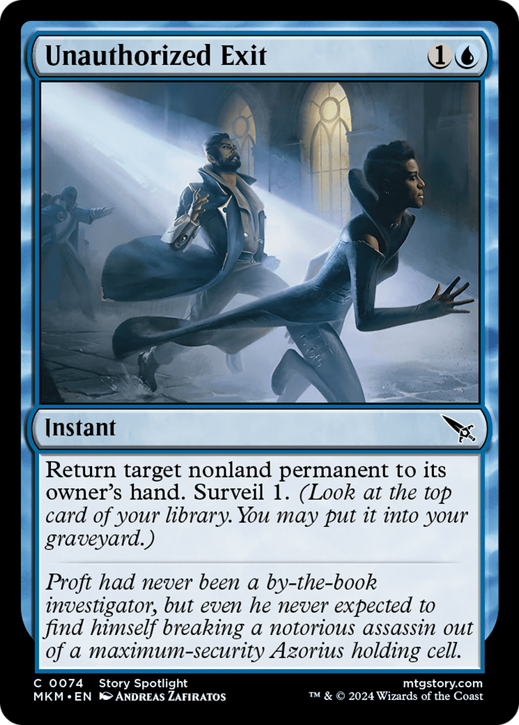 Unauthorized Exit [Murders at Karlov Manor] [Foil]