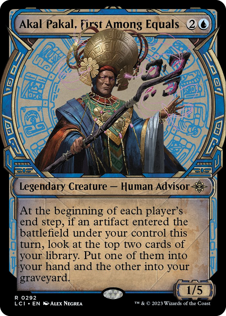 Akal Pakal, First Among Equals (Showcase) [The Lost Caverns of Ixalan] [Foil]