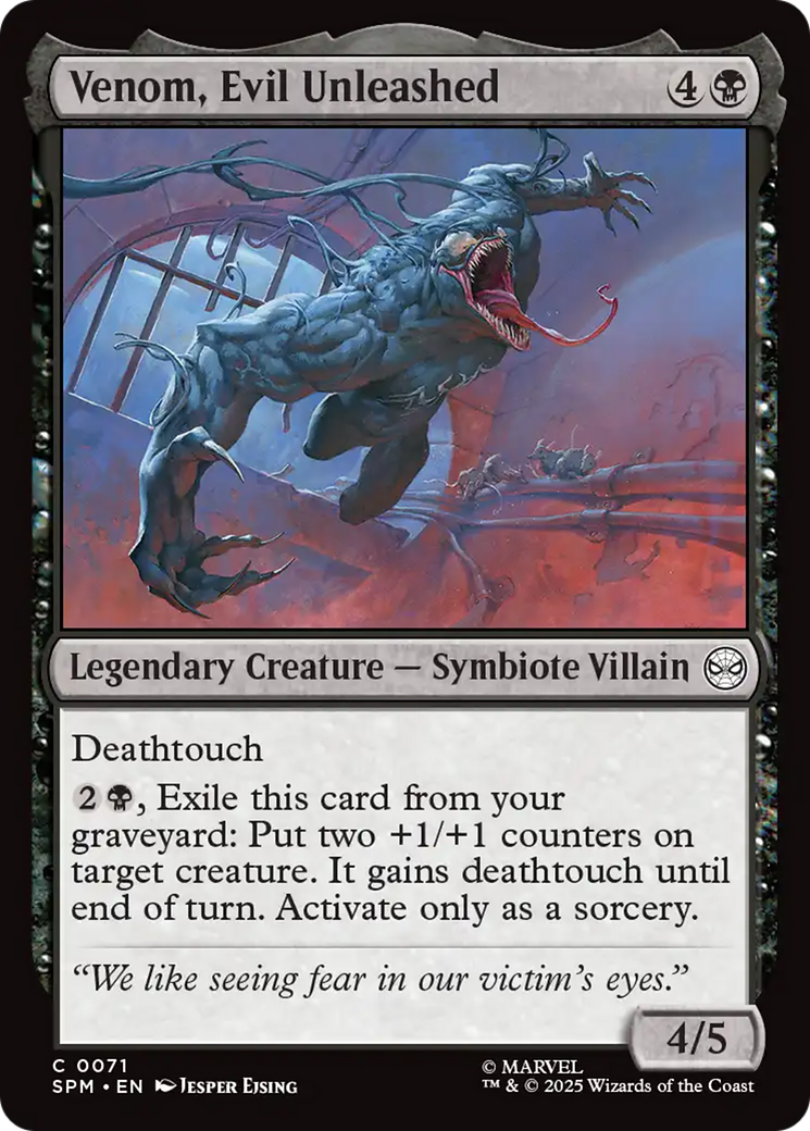 Venom, Evil Unleashed [Marvel's Spider-Man] [Foil]