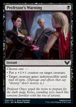 Professor's Warning [Strixhaven: School of Mages] [Foil]