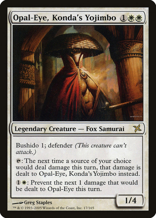 Opal-Eye, Konda's Yojimbo [Betrayers of Kamigawa] [Foil]