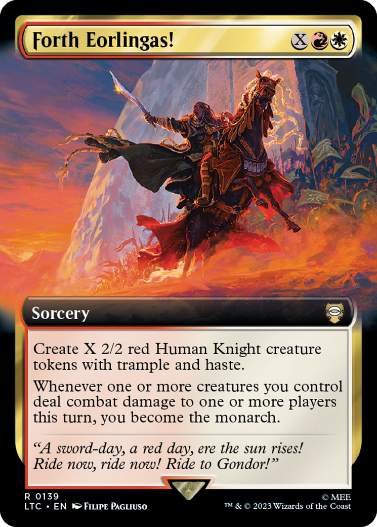 Forth Eorlingas! (Extended Art) [The Lord of the Rings: Tales of Middle-Earth Commander] [Foil]