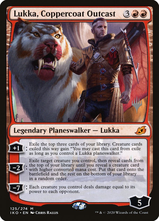 Lukka, Coppercoat Outcast (Promo Pack) [Ikoria: Lair of Behemoths Promos] [Foil]