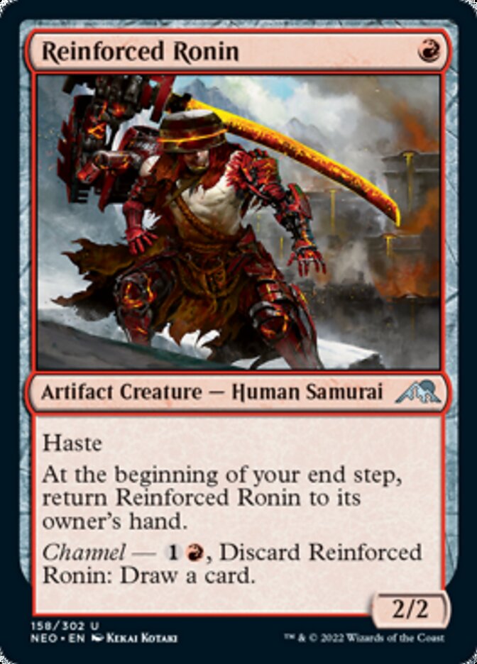 Reinforced Ronin [Kamigawa: Neon Dynasty] [Foil]