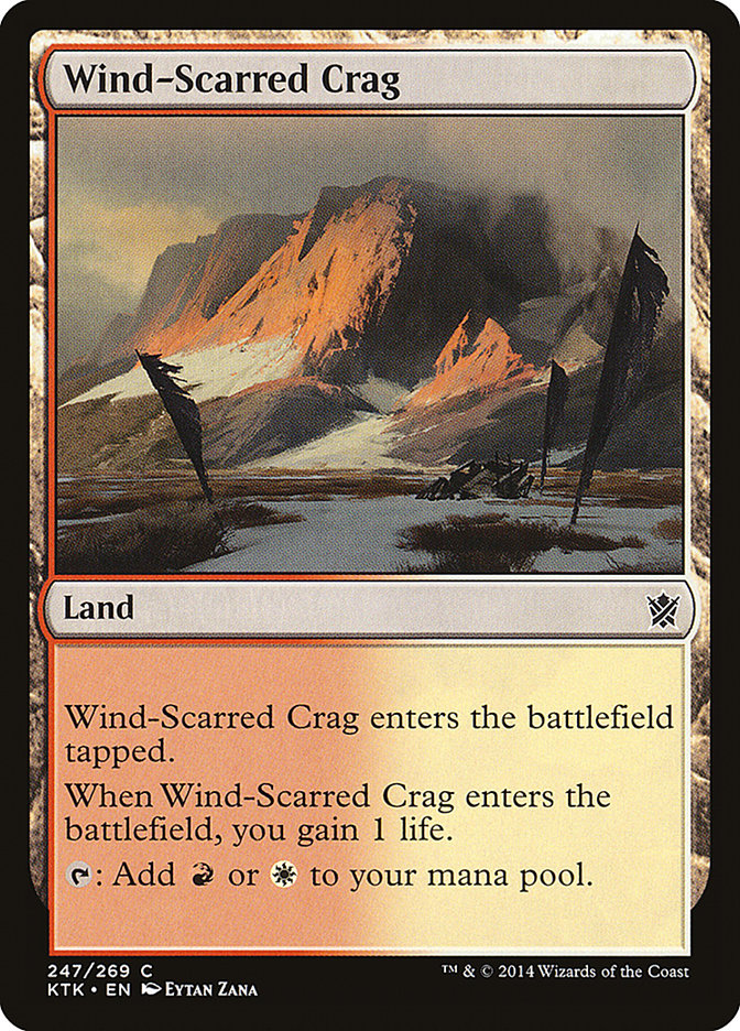 Wind-Scarred Crag [Khans of Tarkir] [Foil]