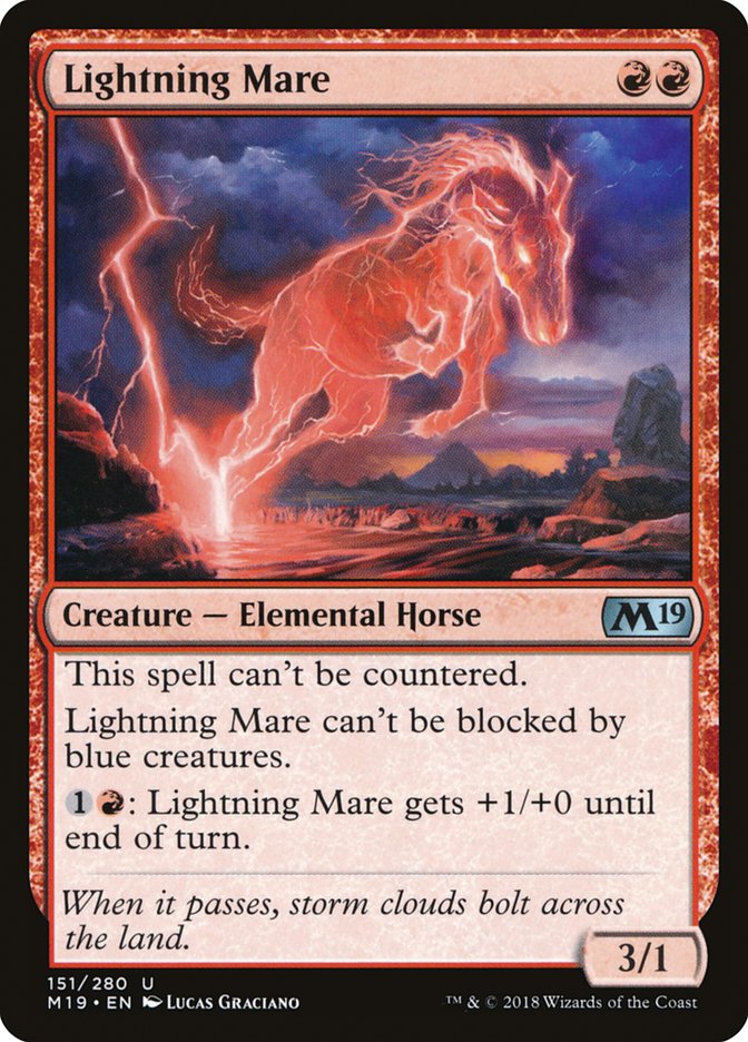Lightning Mare [Core Set 2019] [Foil]