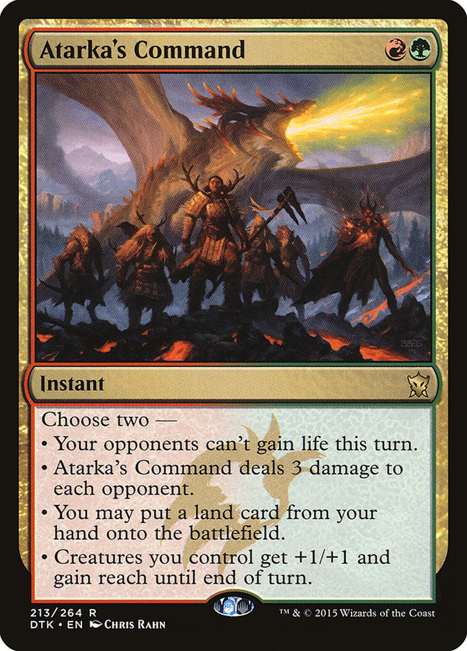 Atarka's Command [Dragons of Tarkir] [Foil]