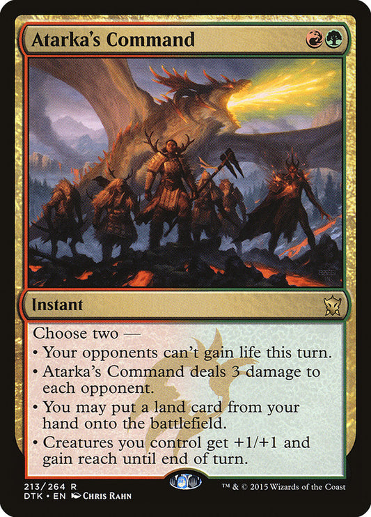Atarka's Command [Dragons of Tarkir] [Foil]