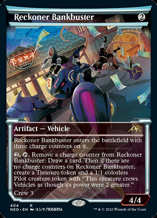 Reckoner Bankbuster (Showcase Soft Glow) [Kamigawa: Neon Dynasty] [Foil]