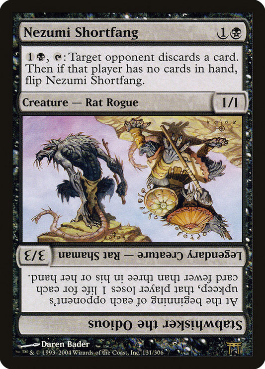 Nezumi Shortfang // Stabwhisker the Odious [Champions of Kamigawa] [Foil]