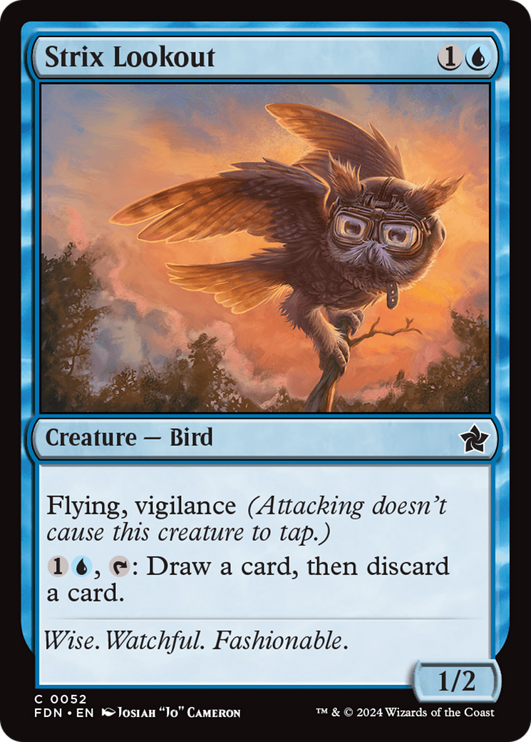 Strix Lookout [Foundations] [Foil]