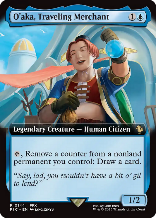 O'aka, Traveling Merchant (Extended Art) [FINAL FANTASY Commander] [Foil]