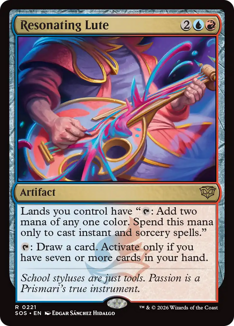 Resonating Lute [Secrets of Strixhaven] [Foil]