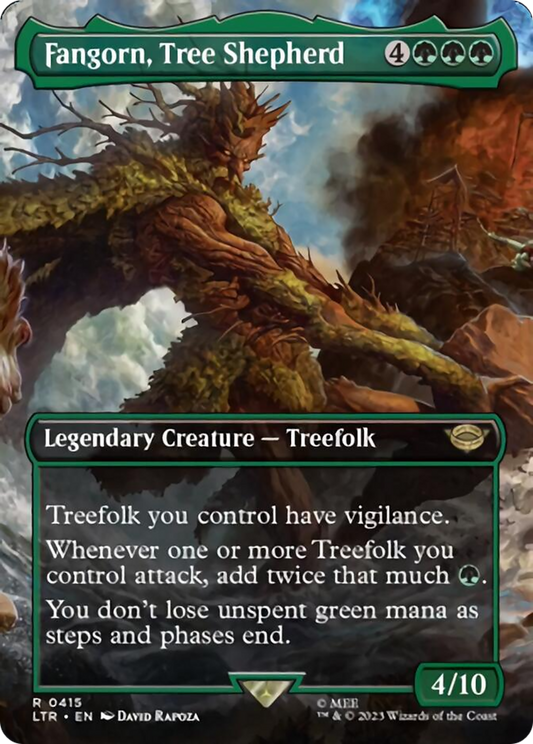 Fangorn, Tree Shepherd (Borderless Alternate Art) [The Lord of the Rings: Tales of Middle-Earth] [Foil]