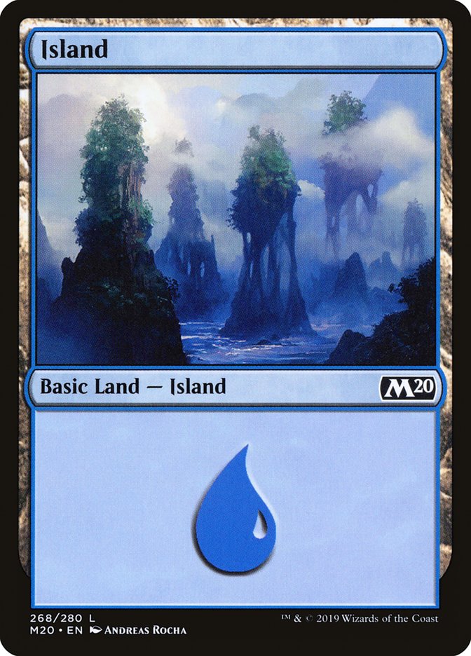 Island (268) [Core Set 2020] [Foil]