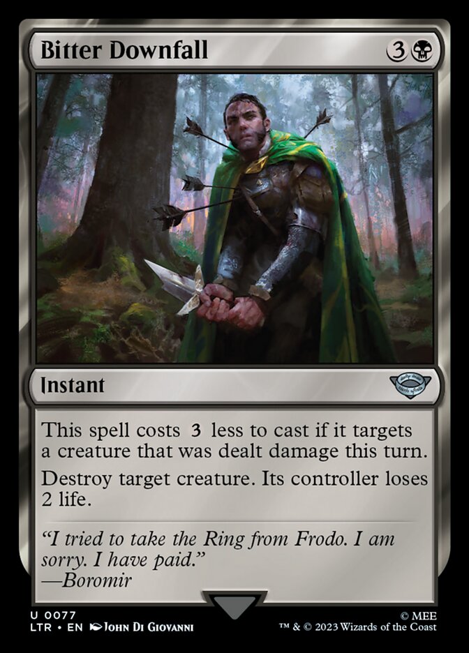 Bitter Downfall [The Lord of the Rings: Tales of Middle-Earth] [Foil]