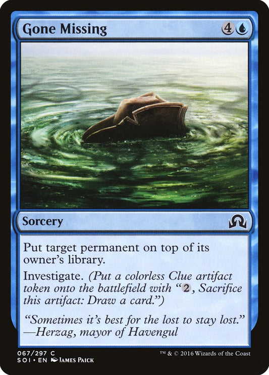 Gone Missing [Shadows over Innistrad] [Foil]