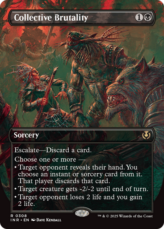 Collective Brutality (Borderless) [Innistrad Remastered] [Foil]