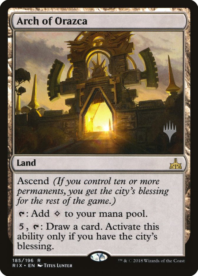 Arch of Orazca (Promo Pack) [Rivals of Ixalan Promos] [Foil]