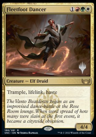 Fleetfoot Dancer (Promo Pack) [Streets of New Capenna Promos] [Foil]